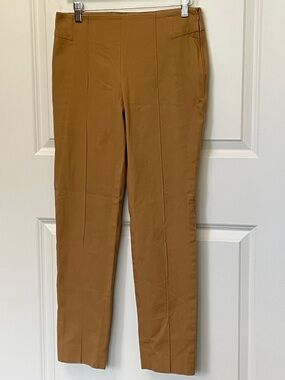 Vintage Escada for Neiman Marcus Tan Pants 34 Side Zip Nuetral